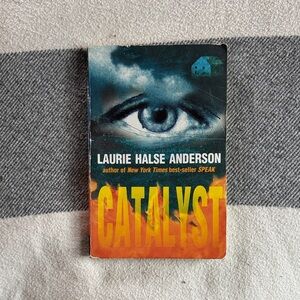 Laurie Halse Anderson 'Catalyst' Book - Orange and Blue Cover